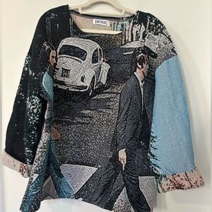 Vetted Tapestry Beatles “Abbey Road” Sweater O/S
